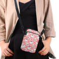 thumbnail image 4 of HELLHERO Crossbody Bags Cat Paw Print Pattern with Zipper Closed Crossbody Small Bags for Men, Women, 4 of 7