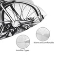 thumbnail image 3 of KLL Capybara Riding Bicycle Pillow Covers Envelope Closure,Super Soft and Cozy Fuzzy Fleece Pillow Case Cover-20"x30", 3 of 6