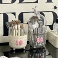 thumbnail image 2 of Makeup Brush Storage Box with Rotating Grid Design Large Capacity Cosmetic Storage Bin for Bedroom And Bathroom, 2 of 8