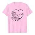 thumbnail image 5 of Camisetas con estampado de letras y cuello redondo de verano para mujer, blusas femeninas cómodas y elegantes, Tops OAVQHLG3B Store  lin121212, 5 of 5