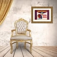 thumbnail image 3 of Retrolabel 24x17 Gold Ornate Wood Framed with Double Matting Museum Art Print Titled - Queen Isabella Concord Grape Juice, 3 of 4