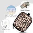 thumbnail image 4 of V-MORO Earbud Case,Printing Leather Organizer Carrying Case for Airpods Pro 2/3/1/2 With zipper & Carabiner Clip, 4 of 6