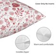 thumbnail image 3 of Yiaed Flower Leaves Print Pillow Covers Super Soft Decorative Square Throw Pillow Covers Case Cushion Covers for Sofa Couch Bedroom Car Decor（No pillow core）-12"x12", 3 of 7