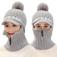 thumbnail image 1 of Gorro De Punto De Invierno, Conjunto De Bufanda, Gorro, Bufanda Con Cremallera, Orejeras, Gorros De Esquí Con Forro Polar, Gorro Térmico A Prueba De Viento, Calentador De Cuello Para Esquí Y Ciclismo sonducket AP007830-02, 1 of 6