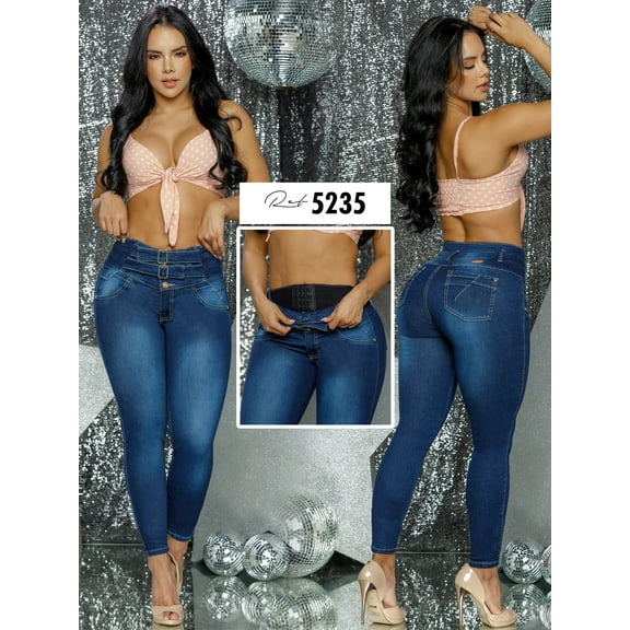 Colombian butt lifting jean with shapewear