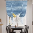 thumbnail image 3 of Blue Balloon Curtains 63 Inch Length for Living Room/Bedroom, Vintage Modern Abstract Art Ombre Rod Pocket Privacy Door Curtains Decorative Tie Up Shade for Window 52"x63", 3 of 8