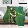 thumbnail image 6 of Mechanical Ninja Luxury Flannel Blanket - Super Soft Anti-Static Plush Warm Blanket for Sofa Bed - Extra Large Cozy Blanket for Men and Women, Home Decor Gift., 6 of 9