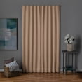thumbnail image 3 of Mainstays Beige Solid Blackout Rod Pocket with Back Tabs Curtain Panel Pair, Set of 2, 30" W x 84" L, 3 of 10
