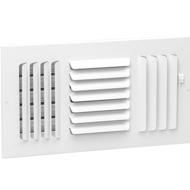 New Hart & Cooley 303M84 - 8x4 Ceiling/Sidewall Curved Blade Three-Way Register