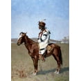 thumbnail image 2 of Remington, Frederic 24x32 White Modern Wood Framed Museum Art Print Titled - Blackfoot Indian, 2 of 4