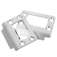 thumbnail image 1 of TAILTOSS Latch Reinforcement Plate Door Striker Plate Silver Rectangular Design For Door Lock System 1Set, 1 of 8