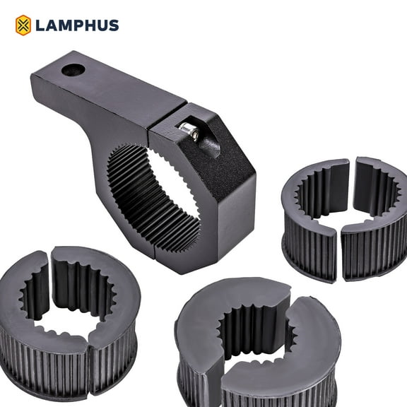 LAMPHUS Cruizer LED Off-Road Light Horizontal Bar Clamp Mounting Kit 1"/ 1.5"/ 1.75"/ 2" [1 Clamp] [Includes Allen Hex Key] [User-friendly] - For Light Bar Bull Bar Tube Clamp Roof Roll Cage Holder
