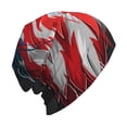 thumbnail image 6 of Xecao Eagle Head With American Flag Print Beanie Knitted Hat for Men Women, Winter Fashion Knit Cuffed Caps Unisex, 6 of 7