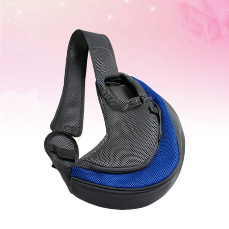 Masteelf Pet Carriers Pet Carrying Shoulder Bag Polyester Cross-Body Bag Pet Single Shoulder Bag Size L Dark Blue