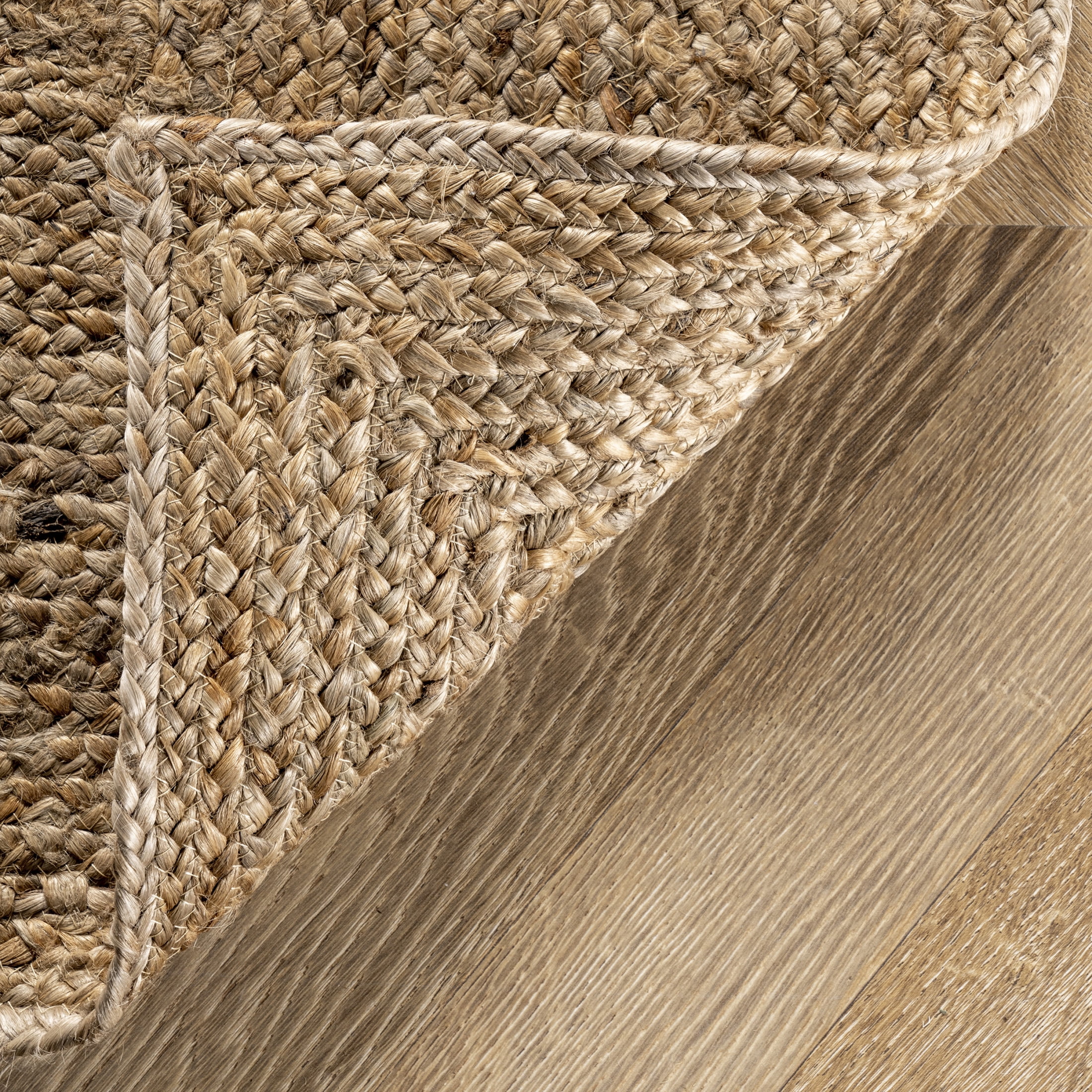 Rugs USA Juniper Tiled Jute Area Rug, 3' x 5', Christie Natural