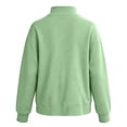 thumbnail image 5 of Nfurl Womens Mock Neck Sweatshirt Oversized Long Sleeve Pullover Tops Loose Fit Casual Trendy Going Out Ladies Sweatshirts Green,XL, 5 of 8