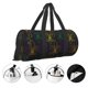 thumbnail image 3 of Balery Mardi Gras Carnival Bolsa de Gimnasio para Mujeres y Hombres, Bolsa de Viaje Impermeable, Bolsa de Fin de Semana con Compartimento para Zapatos y Bolsillo Húmedo, 3 of 6