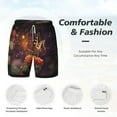 thumbnail image 5 of Balery Butterfly Sitting on a Flower Mens Swim Trunks Swim Shorts for Men Quick Dry Inseam Beach Shorts with Compression Liner Pocket-X-Large, 5 of 9