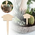 thumbnail image 1 of BKER Garden DIY Wooden Hangs For Flower Pots Handmade Identification Tags Versatile And Lightweight Crafting Supplies For Your Garden Projects, 1 of 4