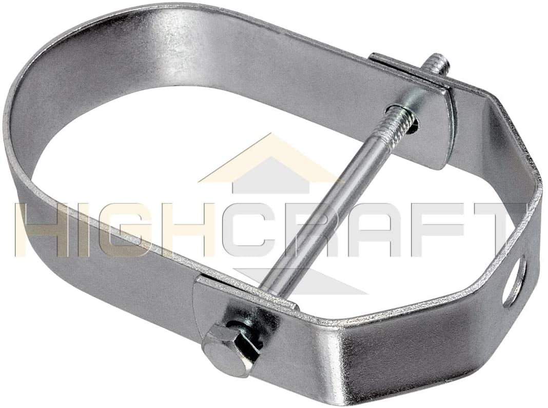 Highcraft 1 in. Clevis Hanger for Vertical Pipe Support in Light Duty Electro Galvanized Steel (10-Pack)