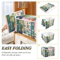 thumbnail image 2 of Yayeee Collapsible Cube Storage Bin with Lid Fabric Closet Decorative Basket with Handles, Window Scene, 2 of 7