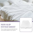 thumbnail image 2 of SWETRACE 1Pack White Single Fitted Sheet for Comfortable Sleep Home Use, 2 of 8