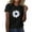 #07 Black, variant on Busydd Womens Summer Tops Trendy Sunflower Print T Shirts for Women Casual Crewneck Short Sleeve Going Out Tops for Women Comfy Lightweight Cotton Graphic Tees S