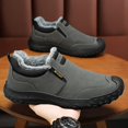 thumbnail image 7 of Fashion Men Slip On Winter Casual Work Shoes Thick Fuzzy Fleece Lining Anti-Collision Toe Durable Suede Upper Non-Slip Outdoor Sport Footwear, 7 of 7