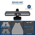 thumbnail image 4 of 20x20FT Metal Carport w/Led Light,Outdoor Portable Car Garage,Removable PE Sidewalls,Reinforced Base & Galvanized Steel Roof, Outdoor Car Port Canopy Shelter for Boats, Full-Sized Pickup Trucks, 4 of 6
