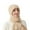 Beige, variant on Women All Season Integrated Knit Hat Scarf Combo, Super Thick Fleece Lined Neck Warmer, Windproof Thermal Warm Hooded Beanie for Winter Outdoor Activities Black