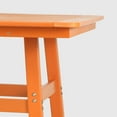 thumbnail image 4 of WestinTrends Outdoor 37" Counter Height HDPE Patio Square Bar Table, Orange, 4 of 7