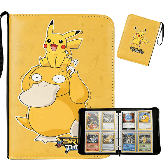 TCG Trading Card Binder Album, 400 Pockets, 50 Removable 4-Pocket Pages