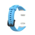 thumbnail image 4 of Sidaley Correa de reloj Correa de silicona de repuesto a prueba de agua ajustable Correa de reloj resistente al desgaste Buena elasticidad Azul Cielo azul 10Conjunto, 4 of 6