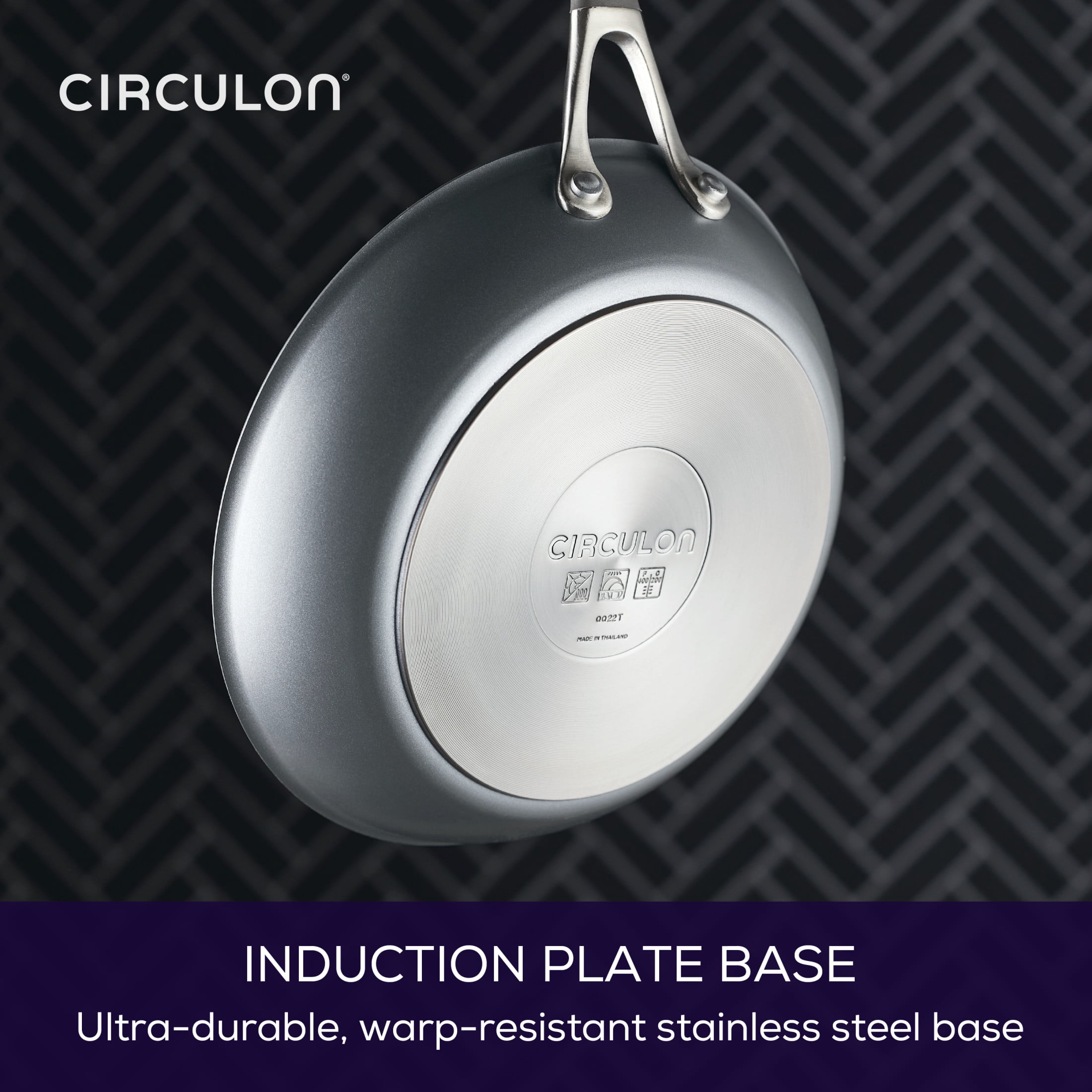 Circulon ScratchDefense 8 Piece Nonstick Induction Pots and Pans Set, Graphite
