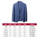 thumbnail image 2 of Chaqueta de traje para hombre, ajuste clásico, abrigos de traje para hombre, ligero, 2 botones, abrigos y chaquetas deportivas para hombre, traje, , Azul 2XL Salvador chaqueta de traje, 2 of 10