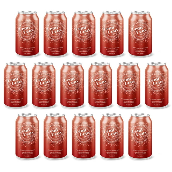 Demi Doux Low Sugar Cola Soda 16-Pack
