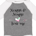 thumbnail image 4 of Inktastic Nonna and Nonno Love Me Heart Grandchild Boys or Girls Long Sleeve Baby Bodysuit, 4 of 5