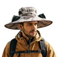 thumbnail image 5 of Outdoor Wide Brim Sun Hat with 2 Solar Fan Sun Bucket Hat for Men Women UPF 50+ Bucket Fishing & Beach Hat with Fan Built in, 5 of 6