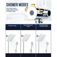 thumbnail image 5 of Shower Head, 5 Setting High Pressure Handheld Showerhead, Rain Shower Heads Combo Hard Water Softener with 60" Hose for Bathroom (Silver), 5 of 6