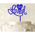thumbnail image 1 of Loved Wedding Cake Topper Personalized Initial Name Cake Topper Cake Decoration Option Available 6-7 Inches Wide, 1 of 1