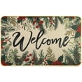 thumbnail image 5 of Christmas Welcome Doormat, Winter Outdoor Snowman Ice Cream Snowflake Xmas Tree Rug Decor Floor Front Door Mat Non-Slip Entrance Mat for Home Kitchen Bathroom Decorations, 5 of 5