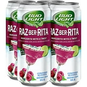 Bud Light Lime Raz-Ber-Rita, 4 pack, 16 fl oz