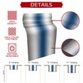 thumbnail image 5 of Lake Blue Grey White Table Runner 120 Inches Long,Farmhouse Ombre Color Modern Cotton Linen Table Runners Dresser Scarves,Decorative Tabletop Scarf Furniture Cover for Home Dinner Party 13"x120", 5 of 8