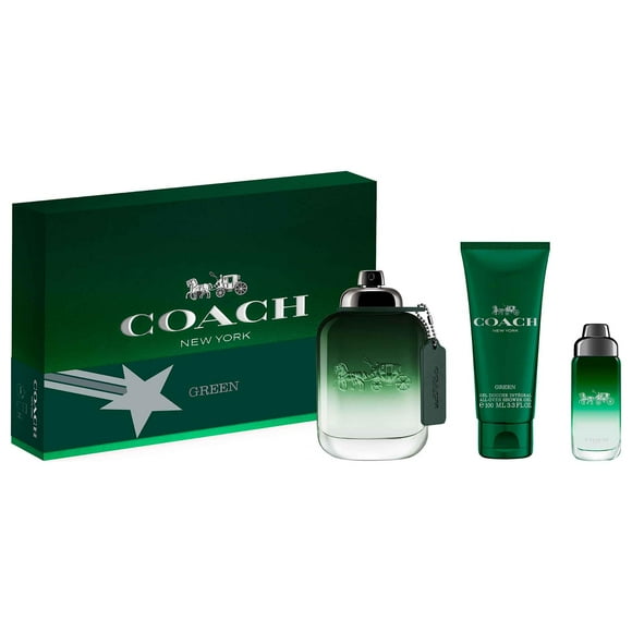 Set de Fragancias Coach Green de 3 Piezas - Spray EDT 100 ml