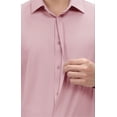 thumbnail image 2 of Youclos Men's Stretch Dress Shirts Long Sleeve Button Down Shirt Wrinkle-Free, 2 of 7