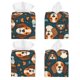 thumbnail image 2 of Balery Cute Puppy Porta Pañuelos de Cuero con Estampado – Funda Moderna Cuadrada para Caja de Pañuelos, Dispensador 5x5x5'', 2 of 7