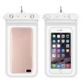 thumbnail image 1 of Fiudx Funda Subacuática para Teléfono, Transparente, Impermeable, Diseño Táctil Sensible, Ranura para Dos Tarjetas, Resistente Al Agua Hasta 30 M, Ideal para Natación, Surf y Navegación, Ajuste Unive, 1 of 2