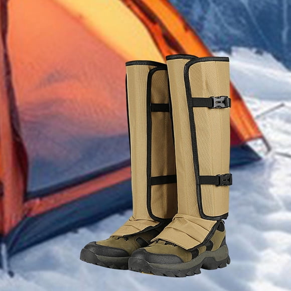 Polainas, Cubrezapatos de Invierno, Transpirables, Ajustables Y Cómodas para Botas de Senderismo, Protección de Piernas para Actividades Al Aire Libre amarillo