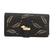 thumbnail image 2 of Monedero Con Tarjetero Para Mujer, Cartera Con Costuras Finas, Cuero PU Negro Exquisito Para Ir De Compras, 2 of 7