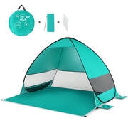 Graflsoa Portable Pop-Up Tent 200x165x130cm, UV Protection, Lightweight & Breathable, Ideal for Camping, Beach, Park - Blue/Green Options